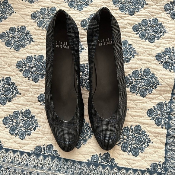 Stuart Weitzman FRAMEF5 Pewter Scotch Woven Pumps – Size 8 - Picture 3 of 11
